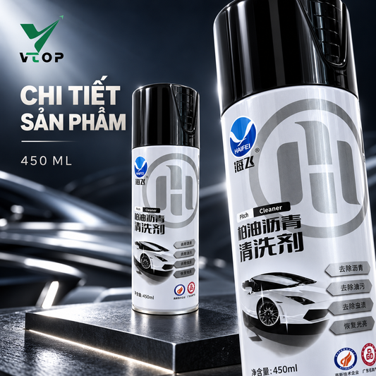 Dung dịch tẩy ố bẩn và nhựa đường cho xe VTOP 450 ml
