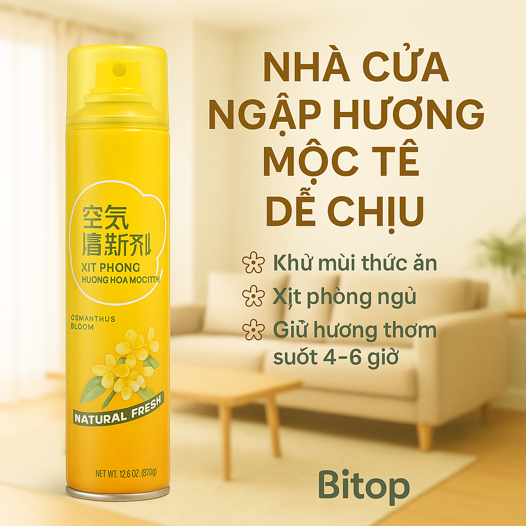Xịt thơm phòng hương Hoa Mộc Tê