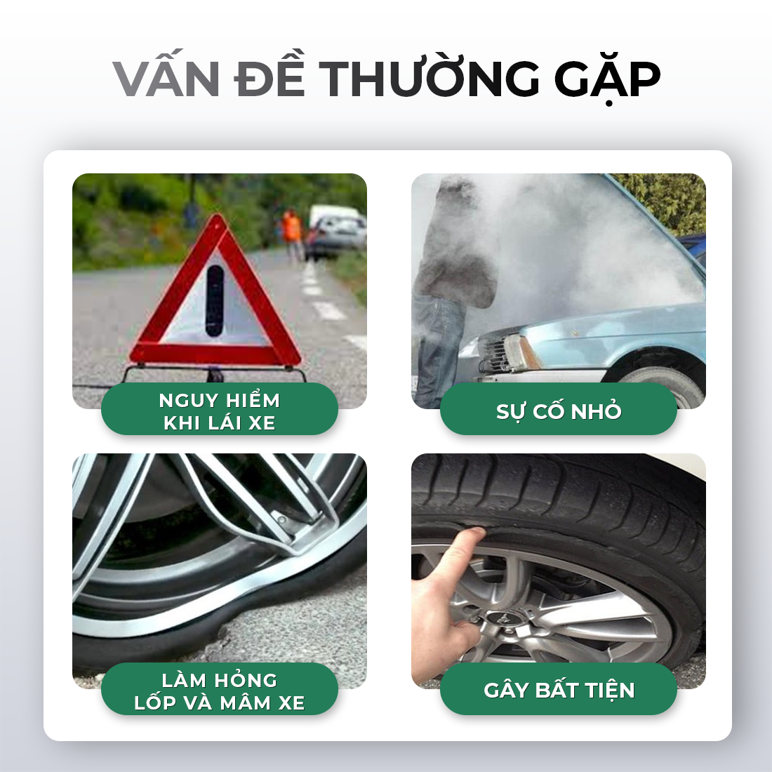 Vá lốp ô tô khẩn cấp VTOP nhanh chóng dễ thao tác dùng cho lốp xe không ruột