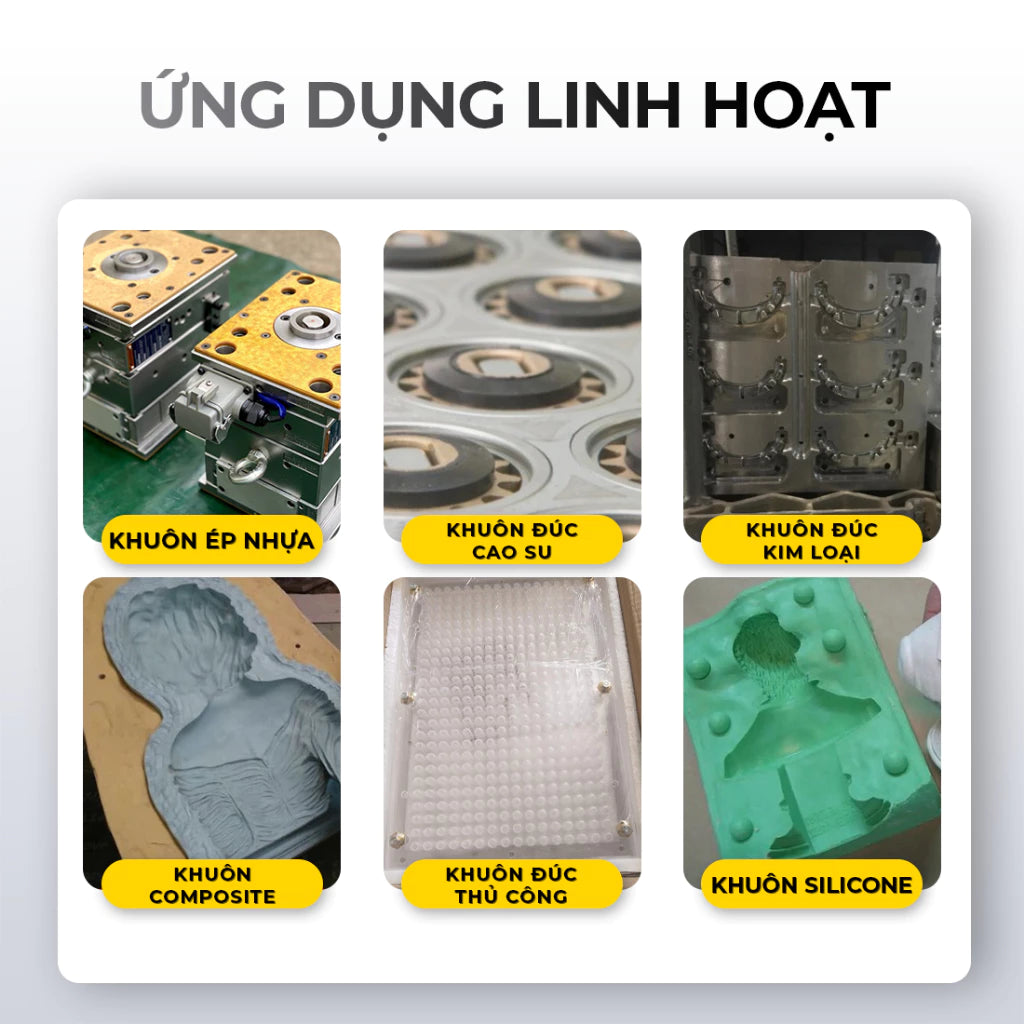 Xịt tách khuôn GOLDEN COW cao cấp chống dính cho nhiều loại khuôn nhựa cao su composite và kim loại