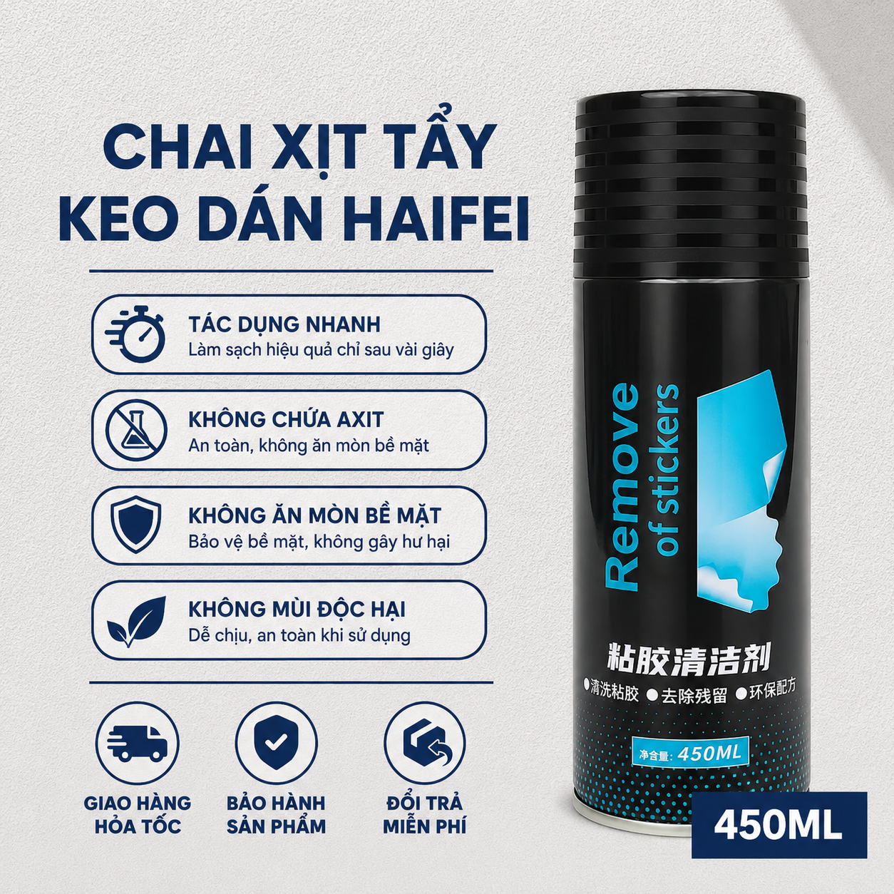 Chai Xịt Tẩy Keo Dán HAIFEI