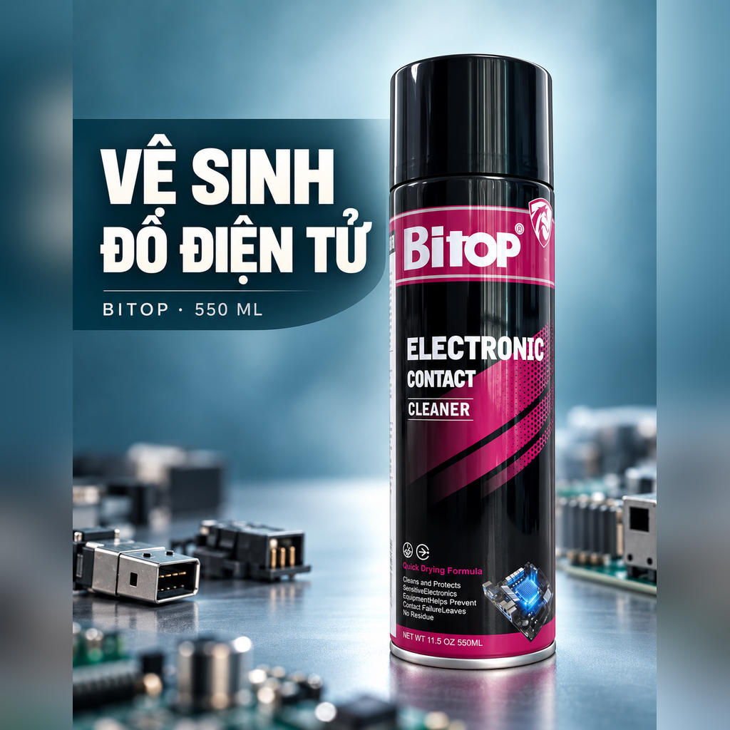 BÌNH XỊT VỆ SINH TIẾP ĐIỂM ĐIỆN TỬ BITOP