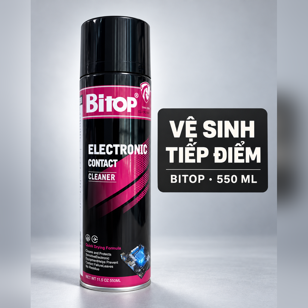BÌNH XỊT VỆ SINH TIẾP ĐIỂM ĐIỆN TỬ BITOP