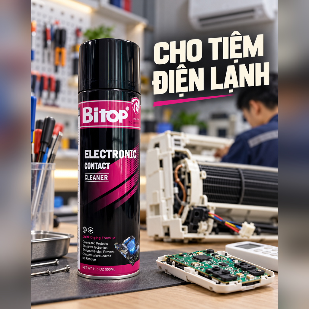 BÌNH XỊT VỆ SINH TIẾP ĐIỂM ĐIỆN TỬ BITOP