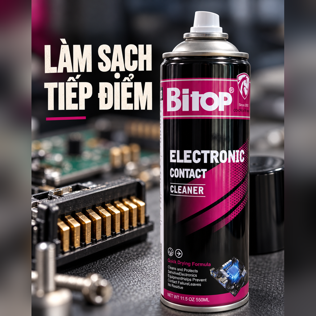 BÌNH XỊT VỆ SINH TIẾP ĐIỂM ĐIỆN TỬ BITOP