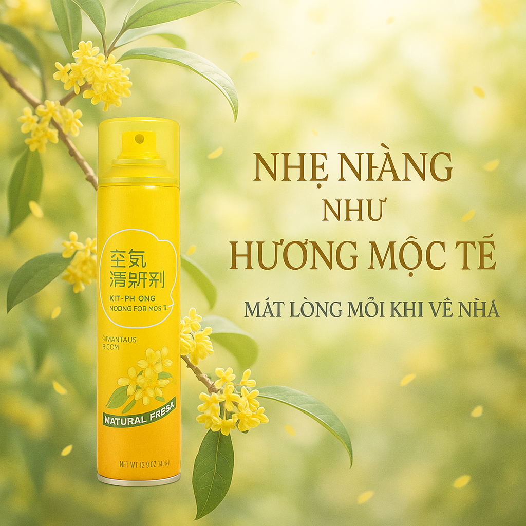 Xịt thơm phòng hương Hoa Mộc Tê