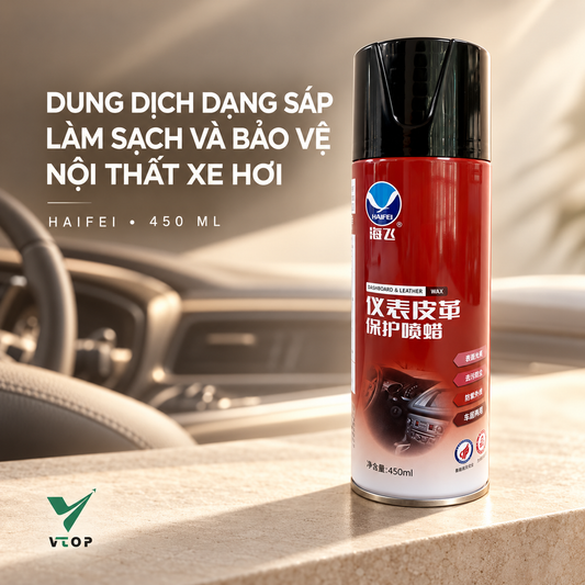 Chai xịt dưỡng bóng nội thất ô tô VTOP