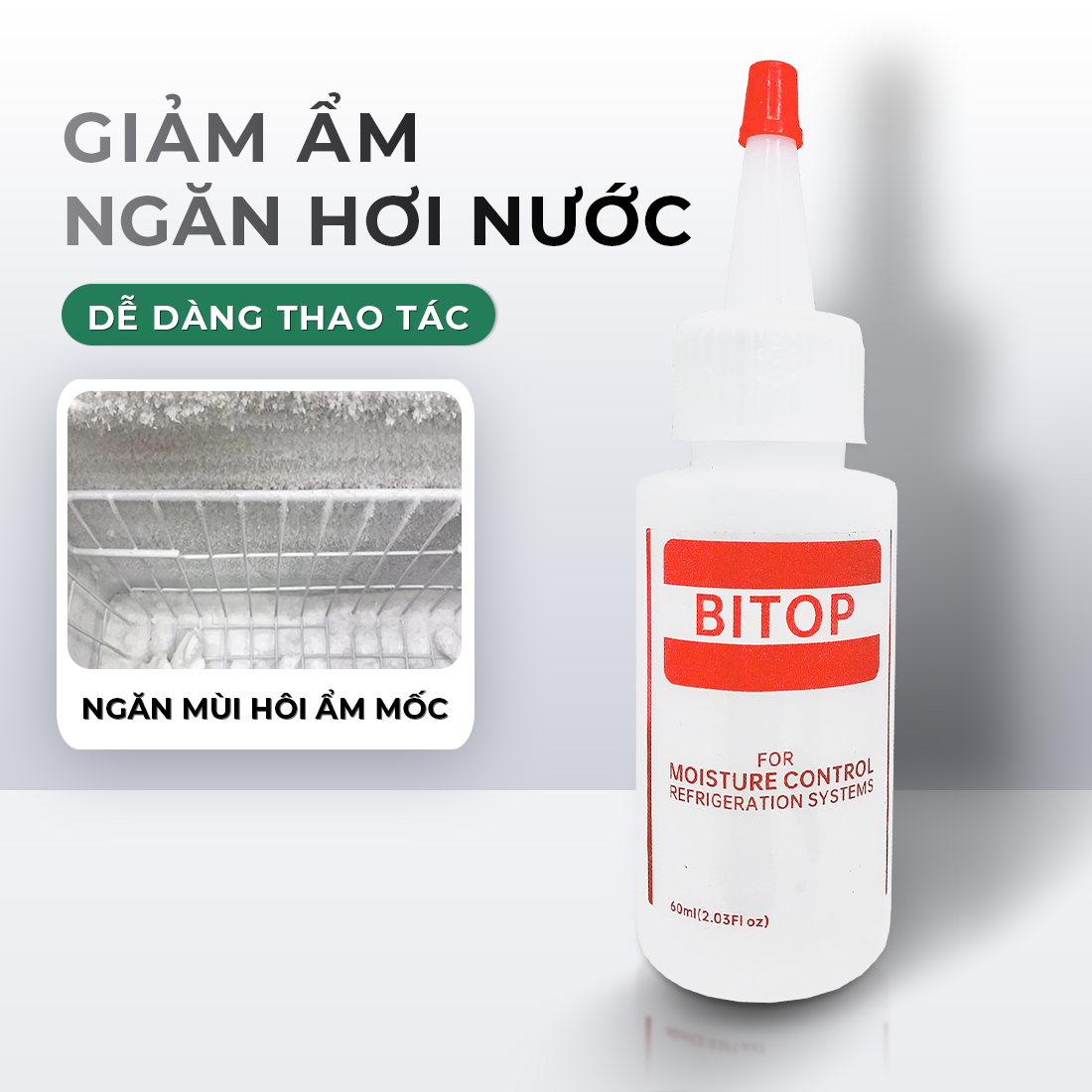 Chất chống đông tuyết tủ lạnh BITOP tiết kiệm điện hiệu quả, tối ưu hiệu suất của tủ