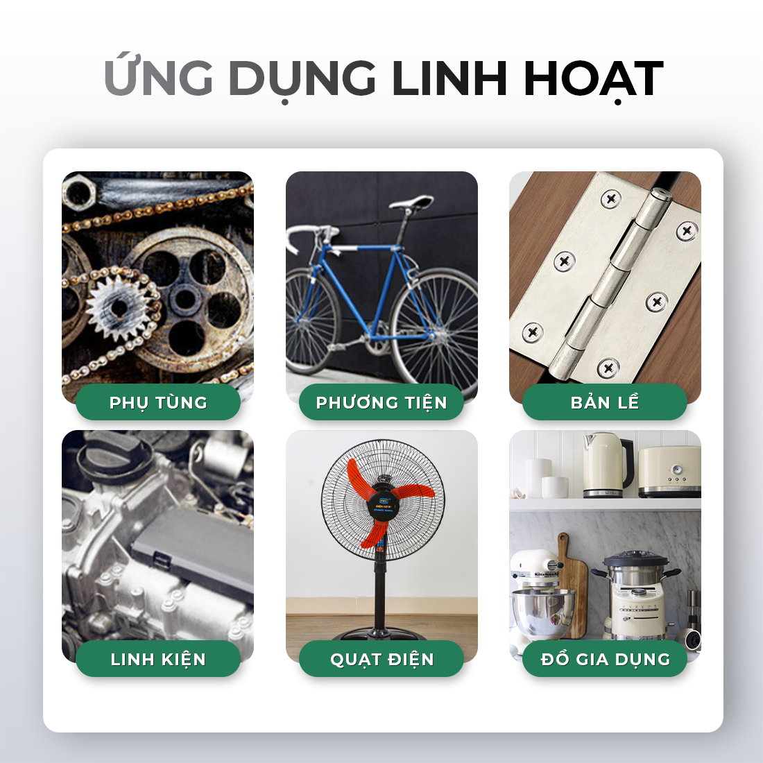 Xịt tẩy rỉ sét đa năng VTOP bôi trơn ổ khóa máy móc bảo vệ bề mặt kim loại