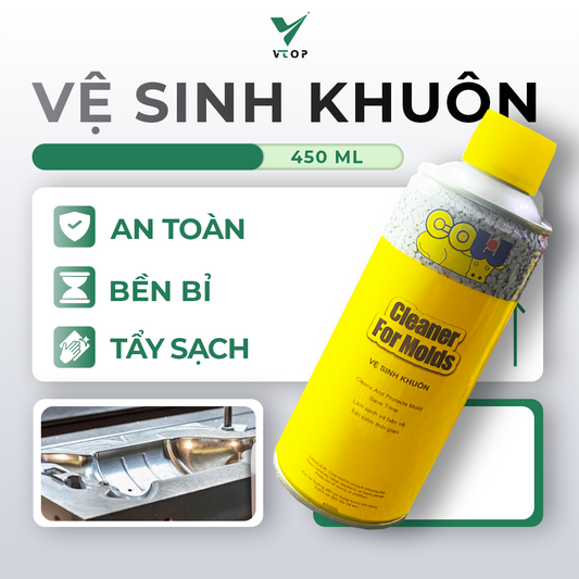 Bình xịt Vệ sinh khuôn GOLDEN COW 450ml - Cleaner for Molds
