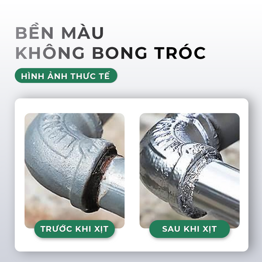Sơn xịt mạ crom VTOP cao cấp siêu sáng bóng 400ml bền màu không bong tróc