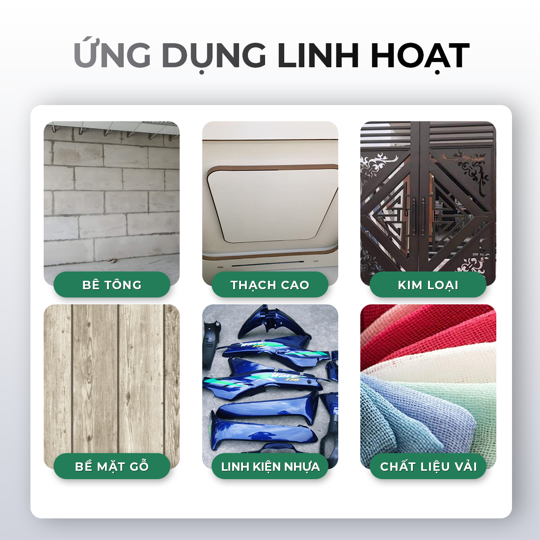 Sơn xịt màu trắng VTOP bền màu dễ thao tác sơn nhựa, sơn tường, sơn cửa, sơn nón bảo hiểm