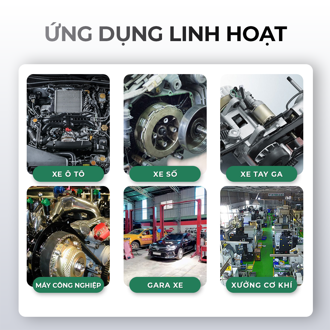 Nước tẩy rửa dầu nhớt động cơ VTOP làm sạch dầu nhớt, vết ố bụi bẩn, cặn bã