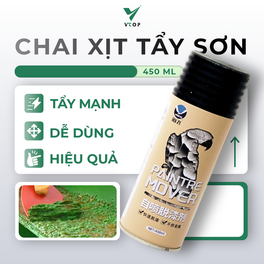 Tẩy sơn dạng xịt VTOP tiện lợi đơn giản tẩy cực sạch các vết sơn dính lên bề mặt