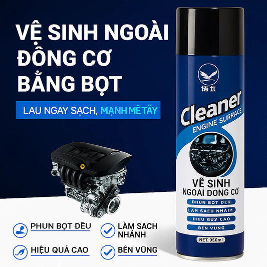 Xịt phủ bóng động cơ ô tô xe máy VTOP làm tăng độ sáng bóng động cơ hạn chế bám bụi dễ vệ sinh