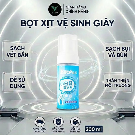 Chai xịt tạo bọt vệ sinh giày VTOP