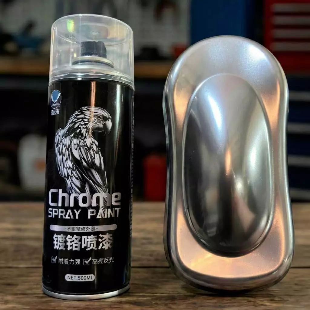 Sơn Xit Con Két Spray Pain- VTop màu Inox bóng gương 318