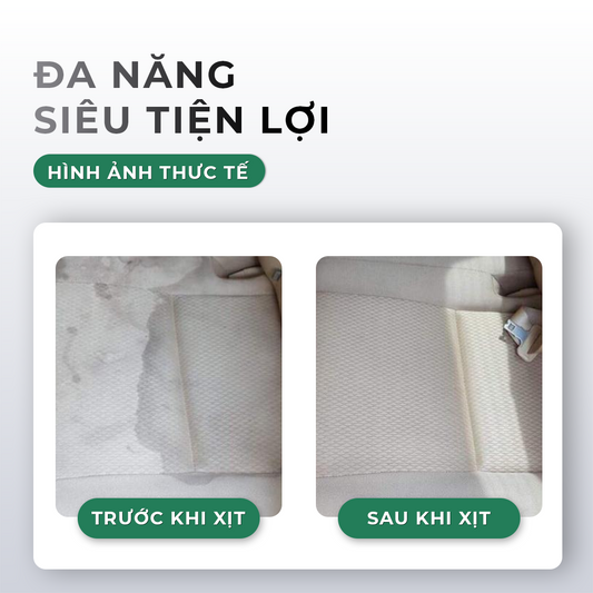 Chai xịt dưỡng bóng nội thất ô tô VTOP 450ml loại bỏ vết bẩn mảng bám dưỡng và phục hồi các chi tiết