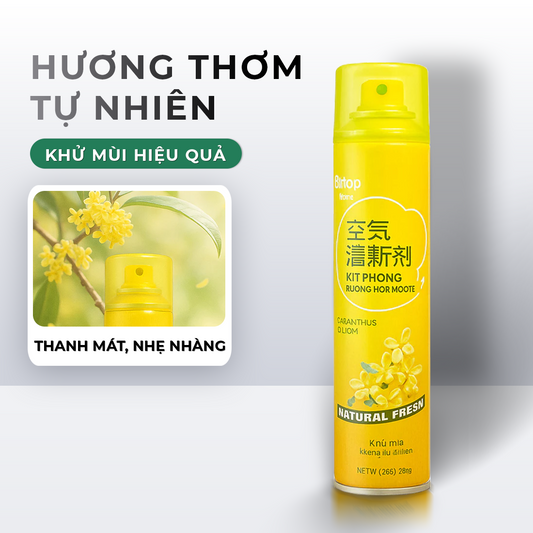 Xịt thơm phòng VTOP 400ml nước hoa xịt phòng hương thơm tự nhiên dễ chịu lưu hương lâu